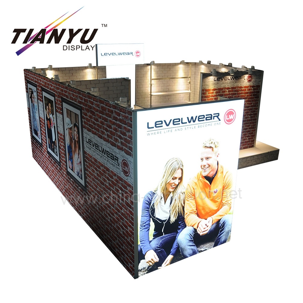 Future Trend Reusable Aluminum Extrusion Design 20X20FT Sale Clothes Trade Show Booth