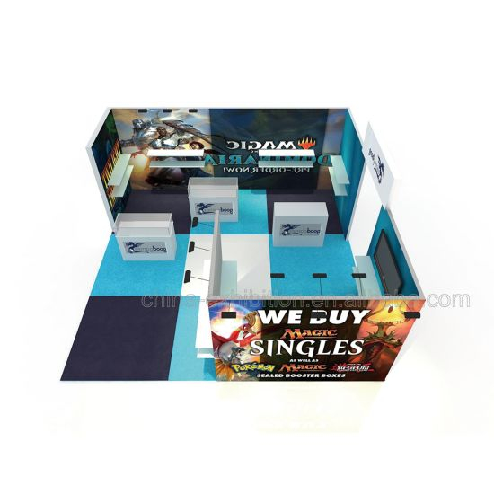 Exhibition Booth Stands Design Trade Show Stand with Displays Show Room