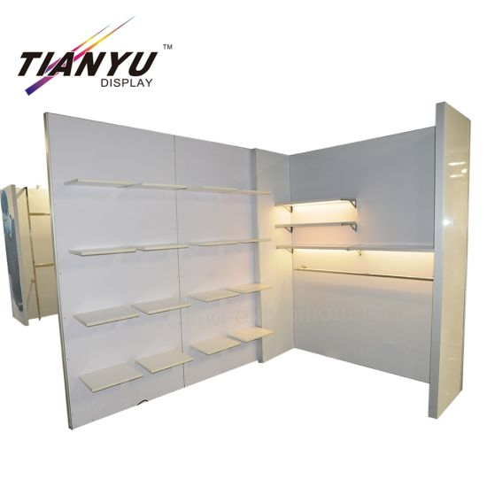 6X15m Large Recyclable Modular Aluminum Clothes Exhibition Booth Equipment on mall Sales