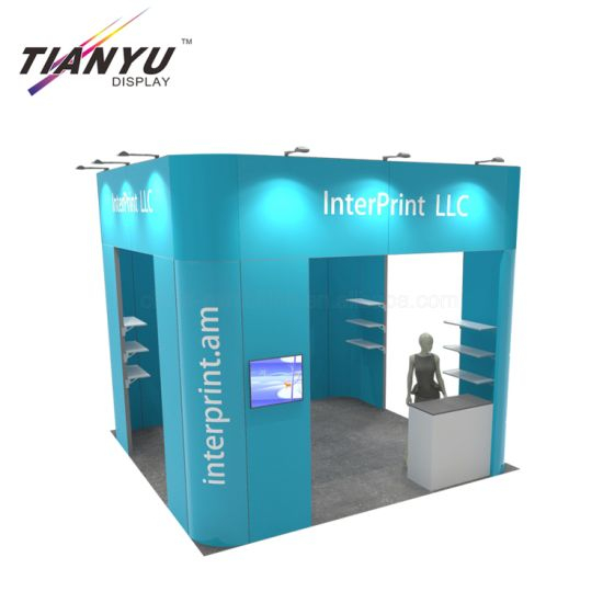 10X10 Custom Metal Display Stand with Graphic Designing