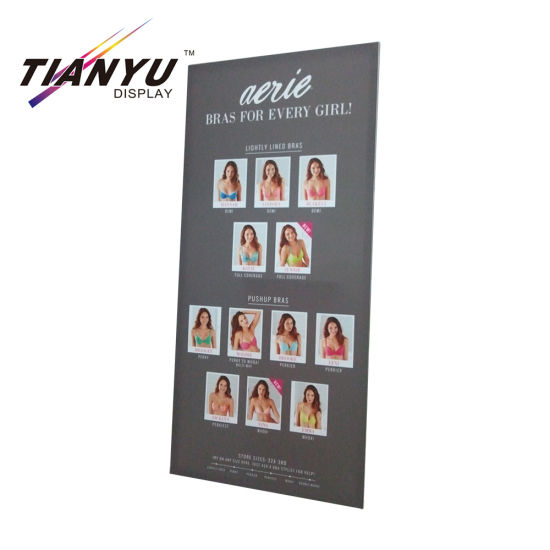 Tianyu Indoor Exhibition Fabric Retail Led Light Box with Hanging Bar