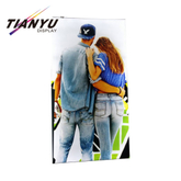 Tianyu Indoor Exhibition Fabric Retail Led Light Box with Hanging Bar