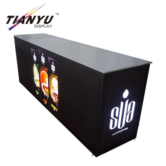 Portable Exhibition Fabric Display Counter / Foldable Display Cabinet