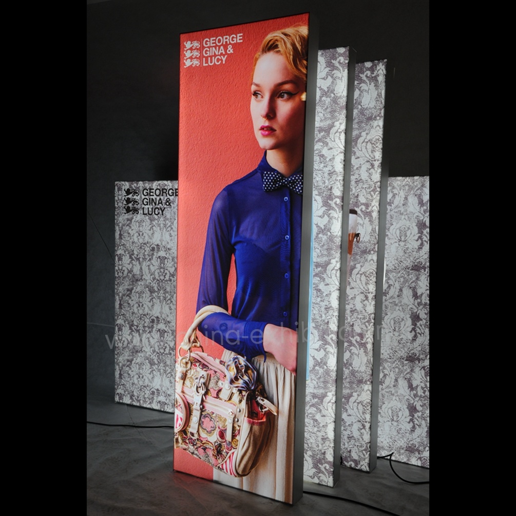 Silicone Strip Advertising Light Box LED Fabric Light Box for Exhibition Gallery Hanging Advertising Display