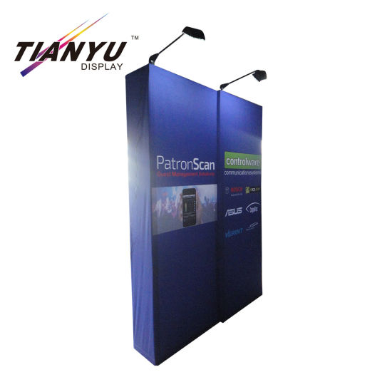 Manufacturers in China Straight Fabric Full Color Promotion Easily Set up Customized Pop up Stand for Big Sale