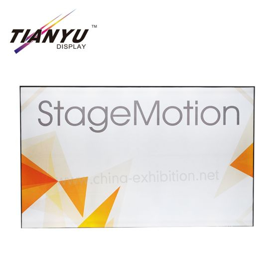 Custom Made LED Backlit Light Box Tension Fabric Faced Exhibition Stand