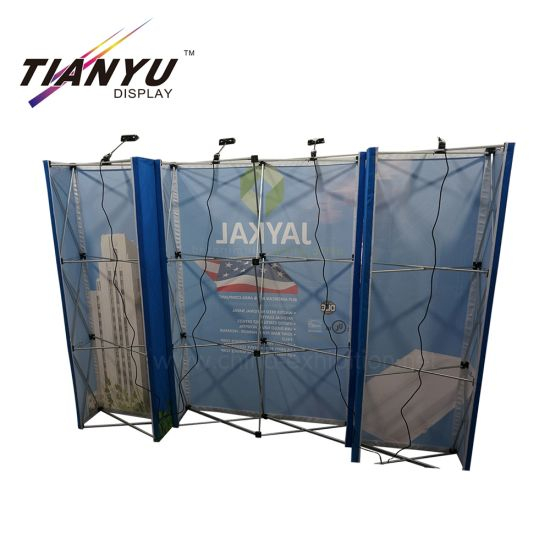 Trade Show Display Straight Curved Fabric Backdrop Seg Pop up Stand Wall