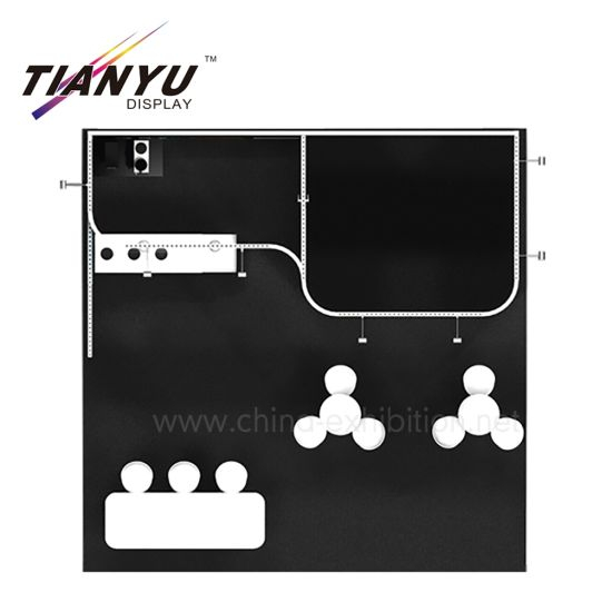 Reusable Easy Assembled 6X6 Display Booth for Show