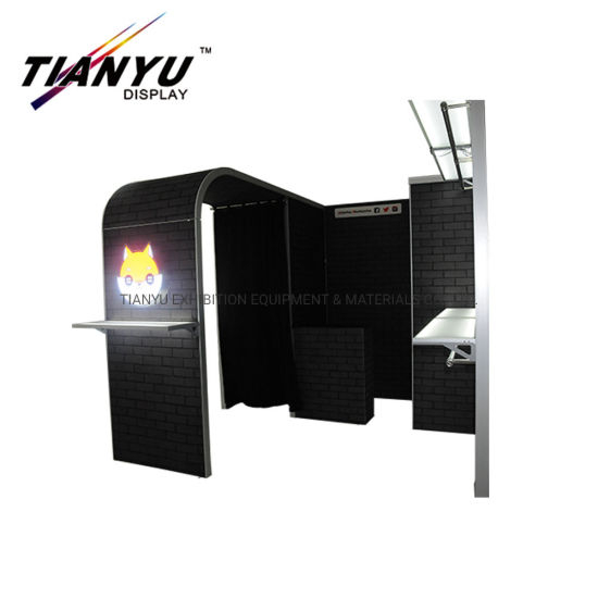 DIY Modular fabric tradeshow display stands with double sizes graphic in china