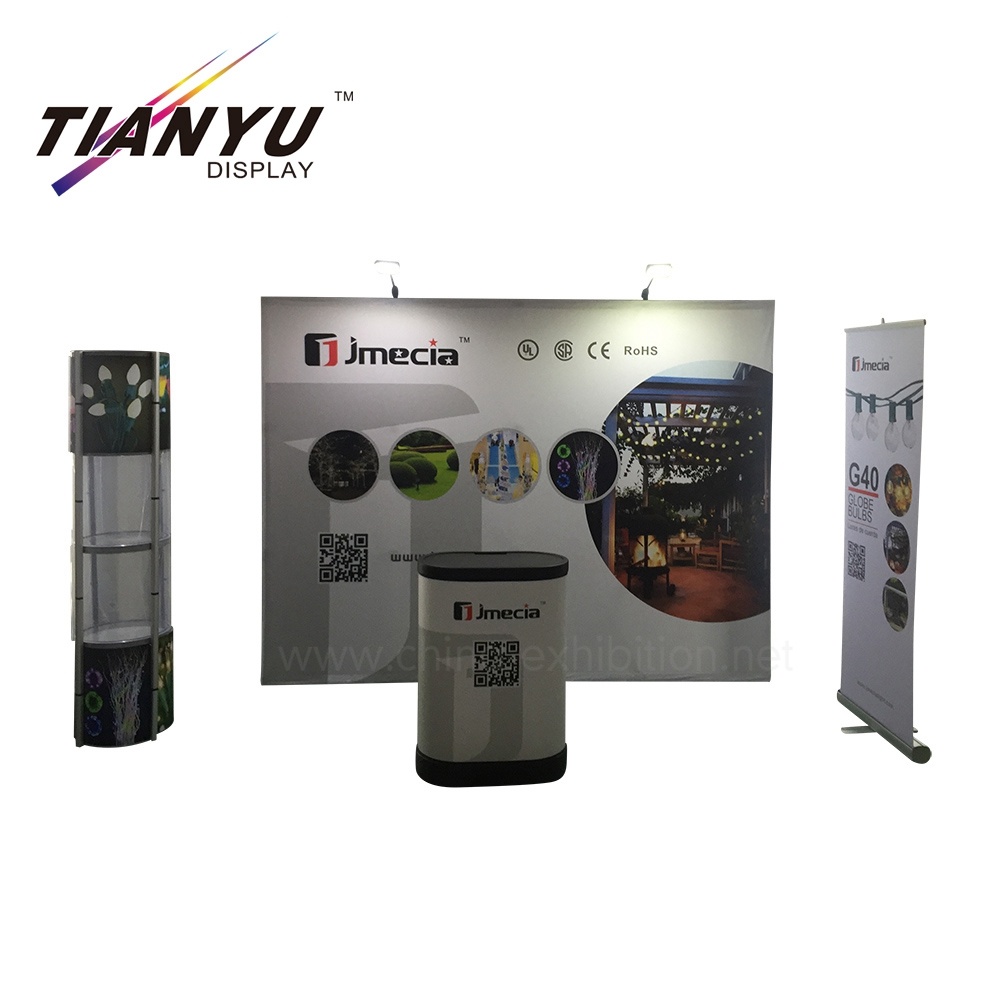 Manufacturer Customized Straight Pop up PVC Display Banner Stand Wall