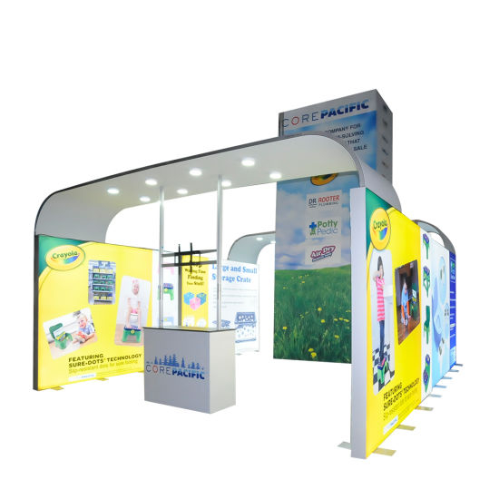 Custom Adjustable Event Backdrop Display Banner Stand Exhibition Trade Show Booth