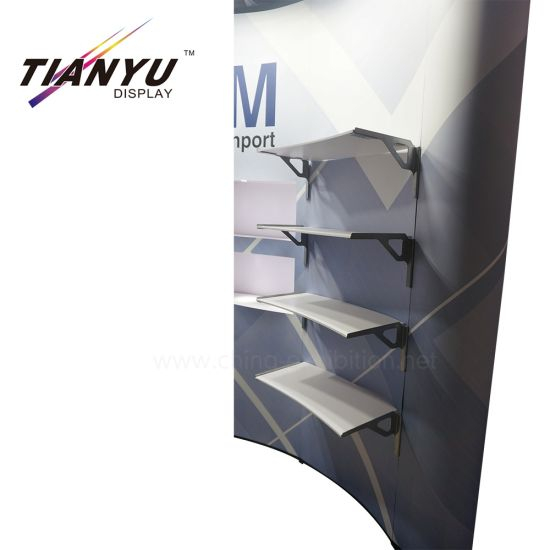 Portable Aluminum Tubes Internal Shelf Board Portable Stand 3*3 Pop up Banner