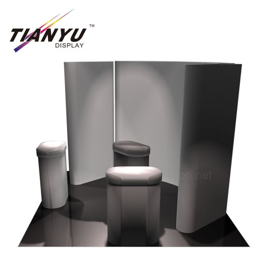 Customized Newly Innovative Booth Exhibit Display 3D Pop up Stand Banner Display