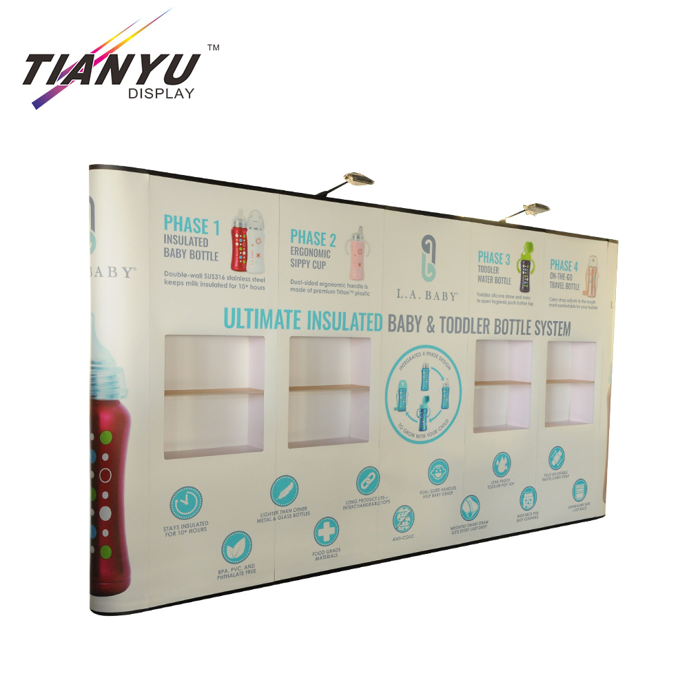 Heat Transfer Printing Tension Fabric Pop up Display Portable Backdrop Stand