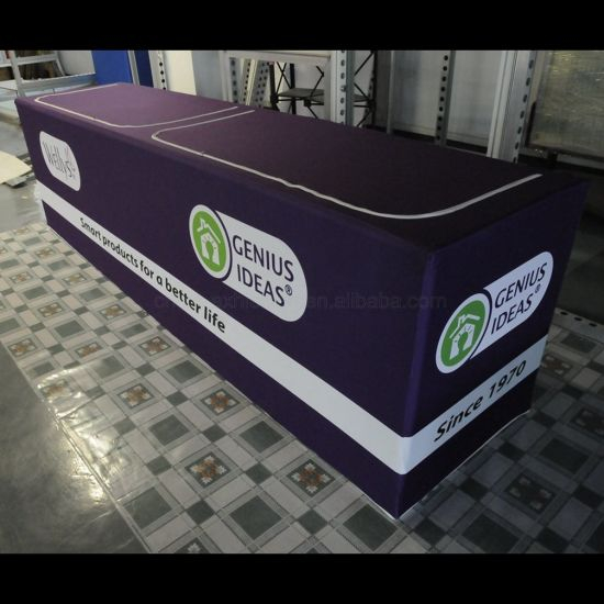 Portable Exhibition Tension Fabric Aluminum Promotion Table Trade Show