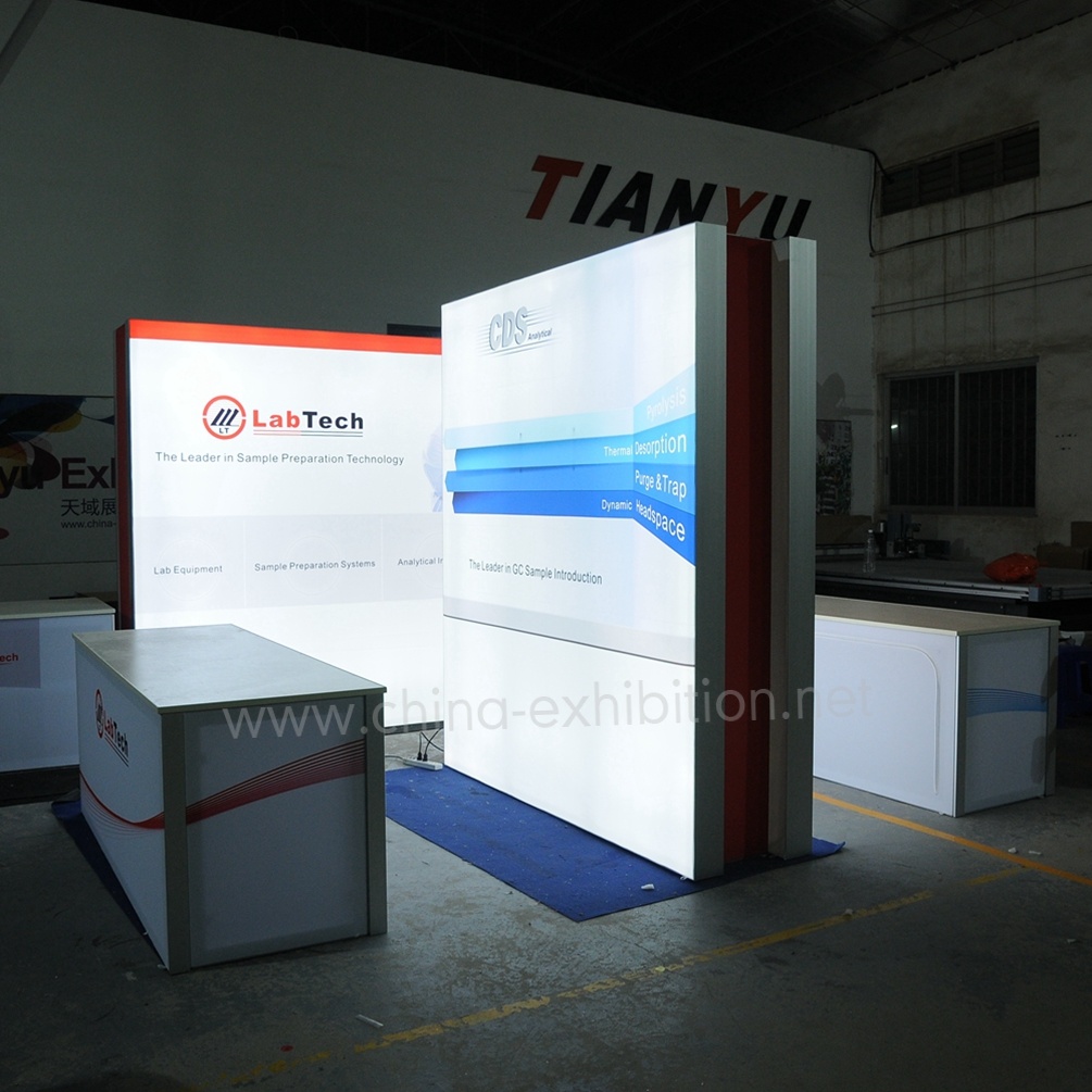 LED Light Box Easy Booth for Trade Show Durable Exhibition Booth