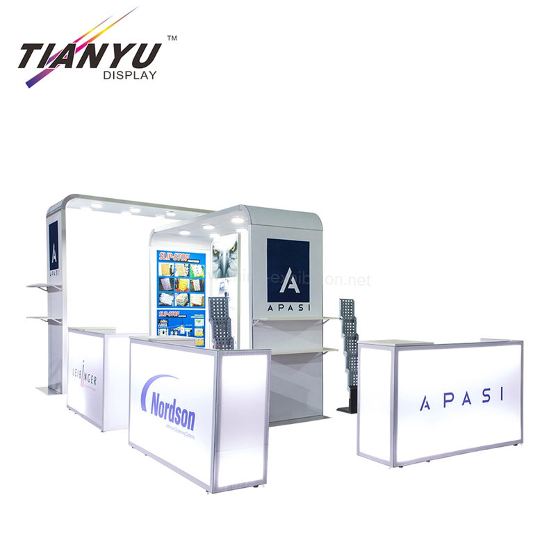 Advertising Customized Reusable 3x6 aluminum display trade show exhibition booth 