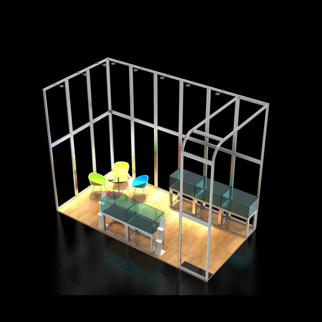 Modular DIY 20x20 trade show booth exhibition stall idea