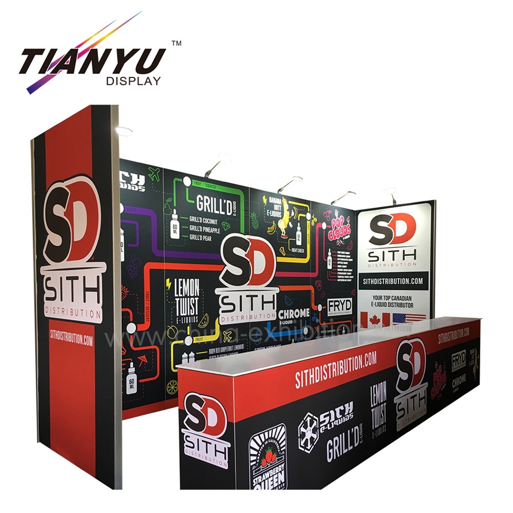 High Quality Exhibition Booth Building Materials Backdrop for 3m