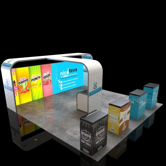 Portable Modular Fashion 6X6 Trends Trade Show Stand Standard Custom Exhibition Booth Design