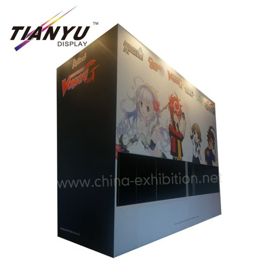 Portable Slatwall Exhibition Booth Design, Custom Trade Show Booth for Exhibition System