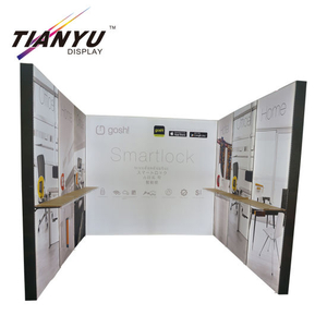 Portable Aluminum Tube Tension Fabric Trade Show Display 3X3 Booth