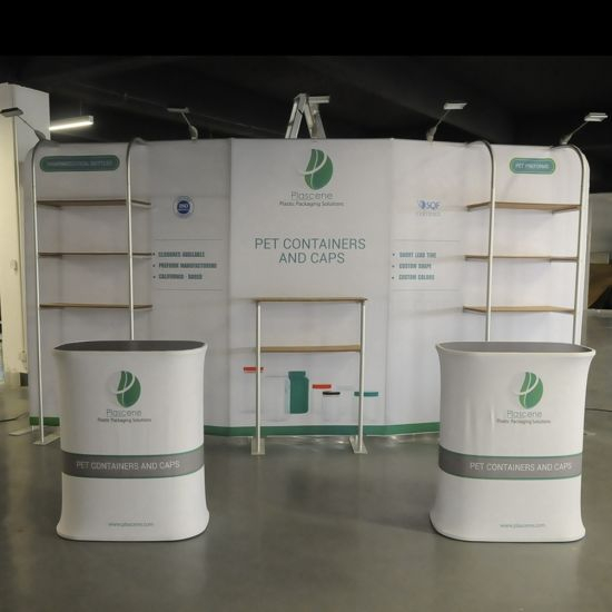 Display Exhibition Trade Show Stand with Shelves for Expo Show