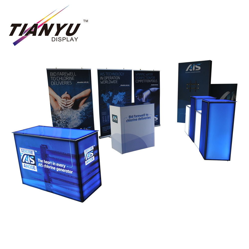 Modern Exhibition Promotion Shop Round Counter Design