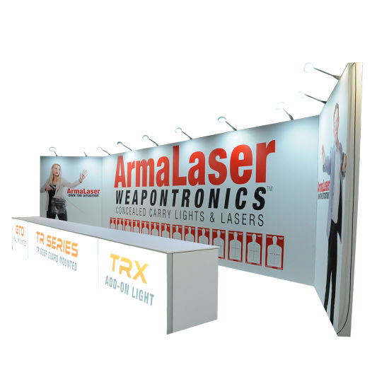 2020 New Products Fast Delivery Easy Install Advertising Tension Fabric Display Trade Show Booth