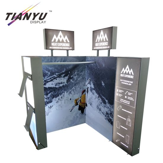 Customized Snow Mountain Fabric Lighting Box 3X3m Exhibit Displays Trade Show System