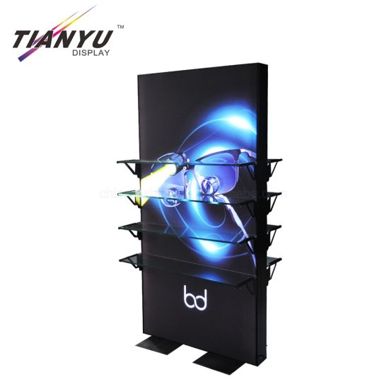 Frameless LED Light Box Fabric Face Illuminated Advertising Pillar Advertising Wall Column Lightbox