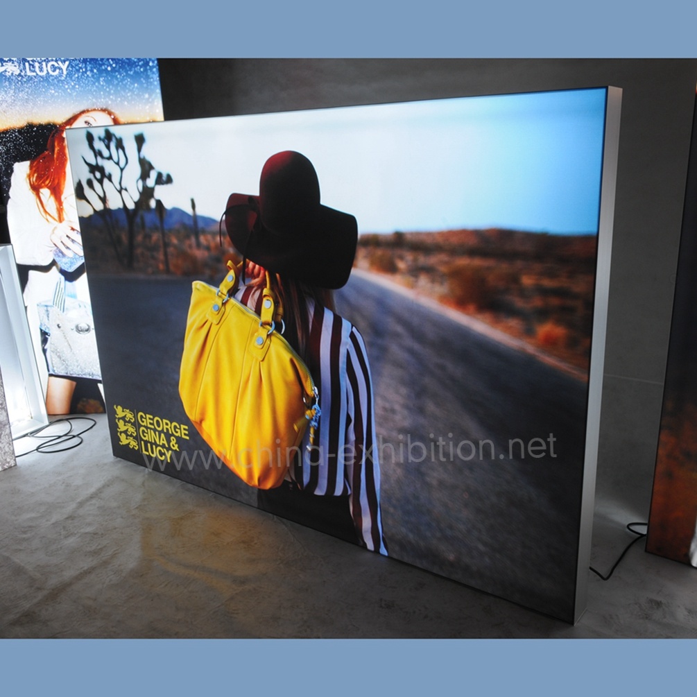 Lightbox Pieces Sign Display Seg Fabric Wall for Brand Store