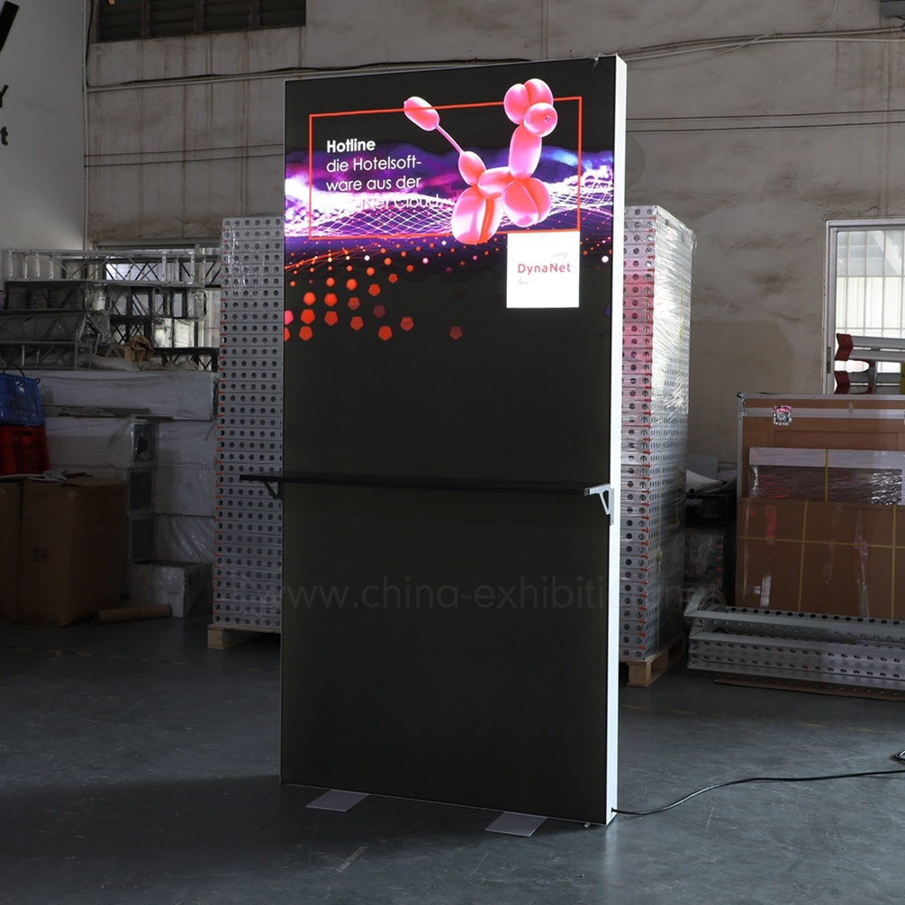 New Product Ideas 2019 Aluminium Textile Profiles Only Backlit LED Light Box Tradeshow Booth