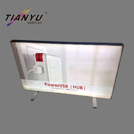 Double Sided Frame Aluminum Profile Seg Frame Exhibition Light Box Floor Standing Lightbox