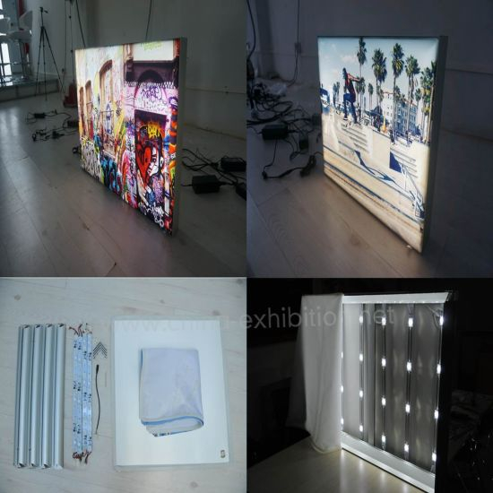 China Top Aluminium Profile Banner Manufacturers Backlit Sign Board Lightbox for Product Photography