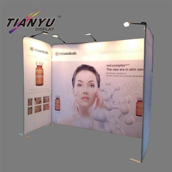 Aluminum Tube Graphic Stretch Tension Fabric Backwall Trade Show Displays