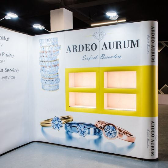 Luxury Aluminum PVC Display Foldable Advertising Floor Standing Backdrop