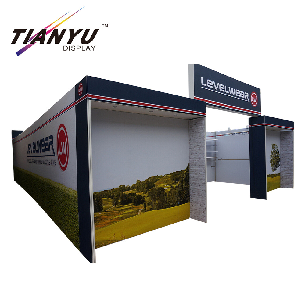 Custom Printing Tradeshow Display Stall 3X3 Standard Size Exhibition Stand Booth