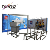 Aluminum Portable Trade Show Display Modular Exhibition Booth 2X2