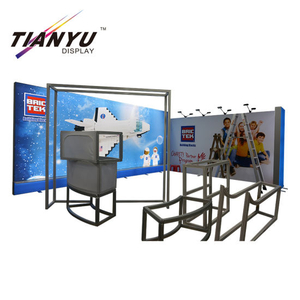 Aluminum Portable Trade Show Display Modular Exhibition Booth 2X2