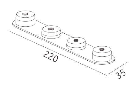 Curve 180 degrees connector (left)