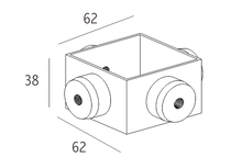 90 degrees 4 ways connector