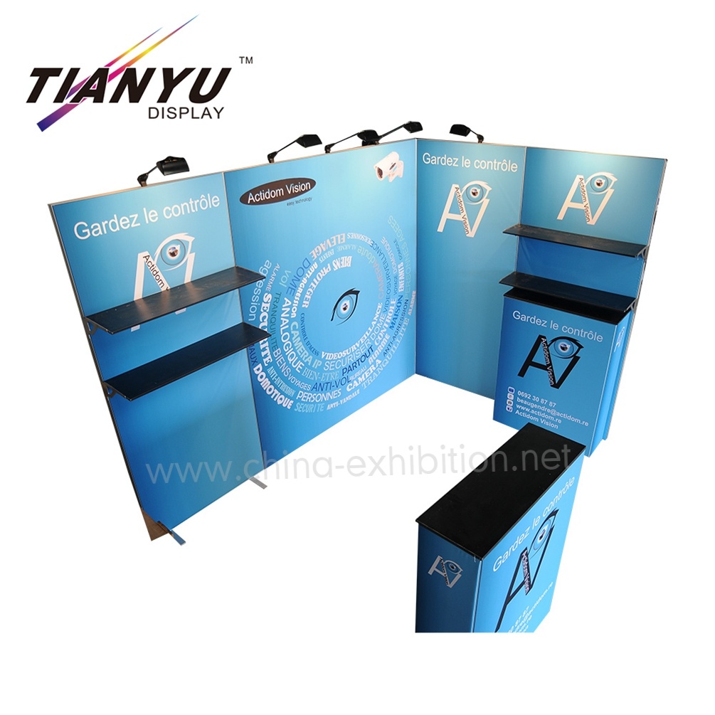 10X10FT Small Lightweight Banner Backdrop Exhibition Booth Portable