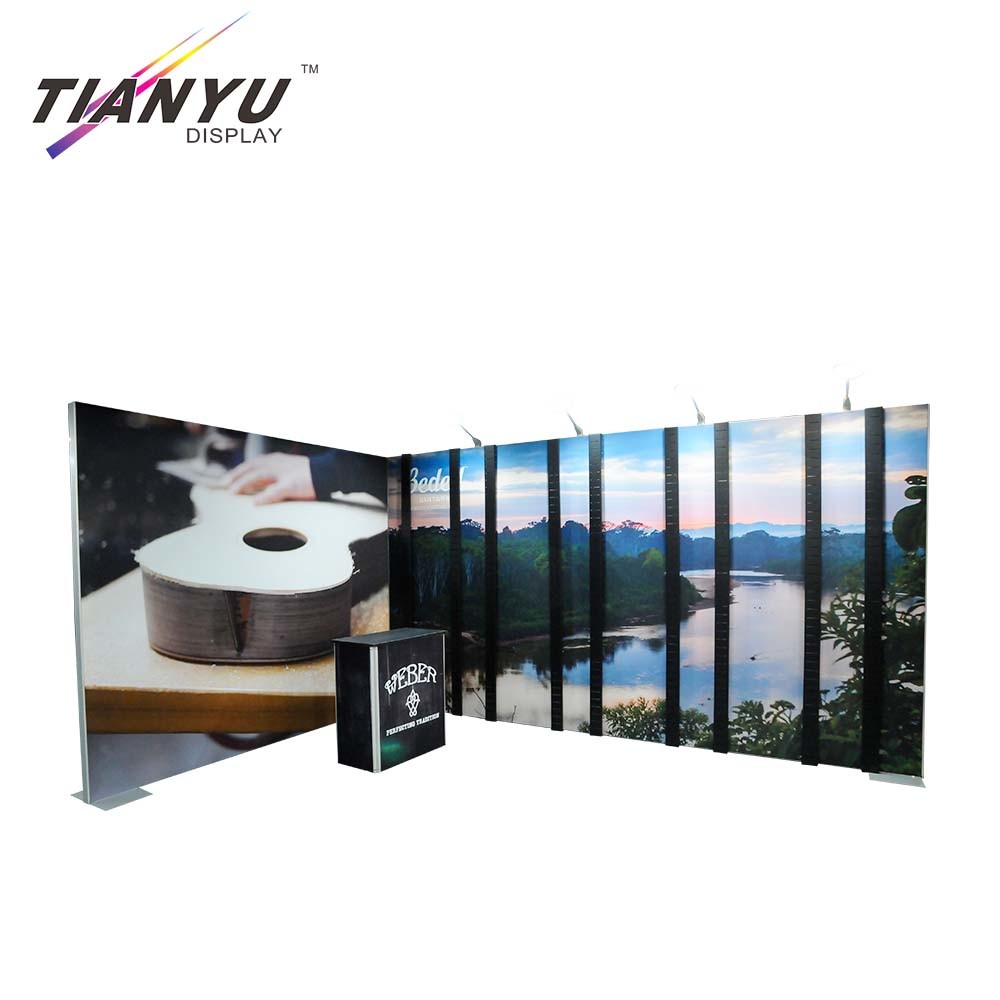 Factory Supply Top Quality Tradeshow Tension Fabric Backwall Exhibition Booth