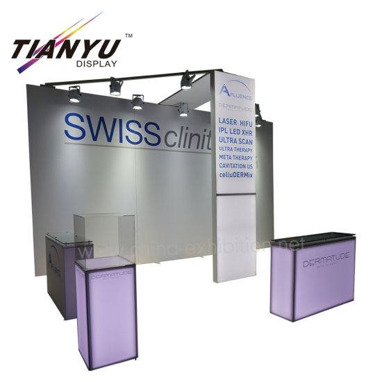 China Manufacturer Fabric Fair Advertisement Simple 20FT Exhibition Booth Stand