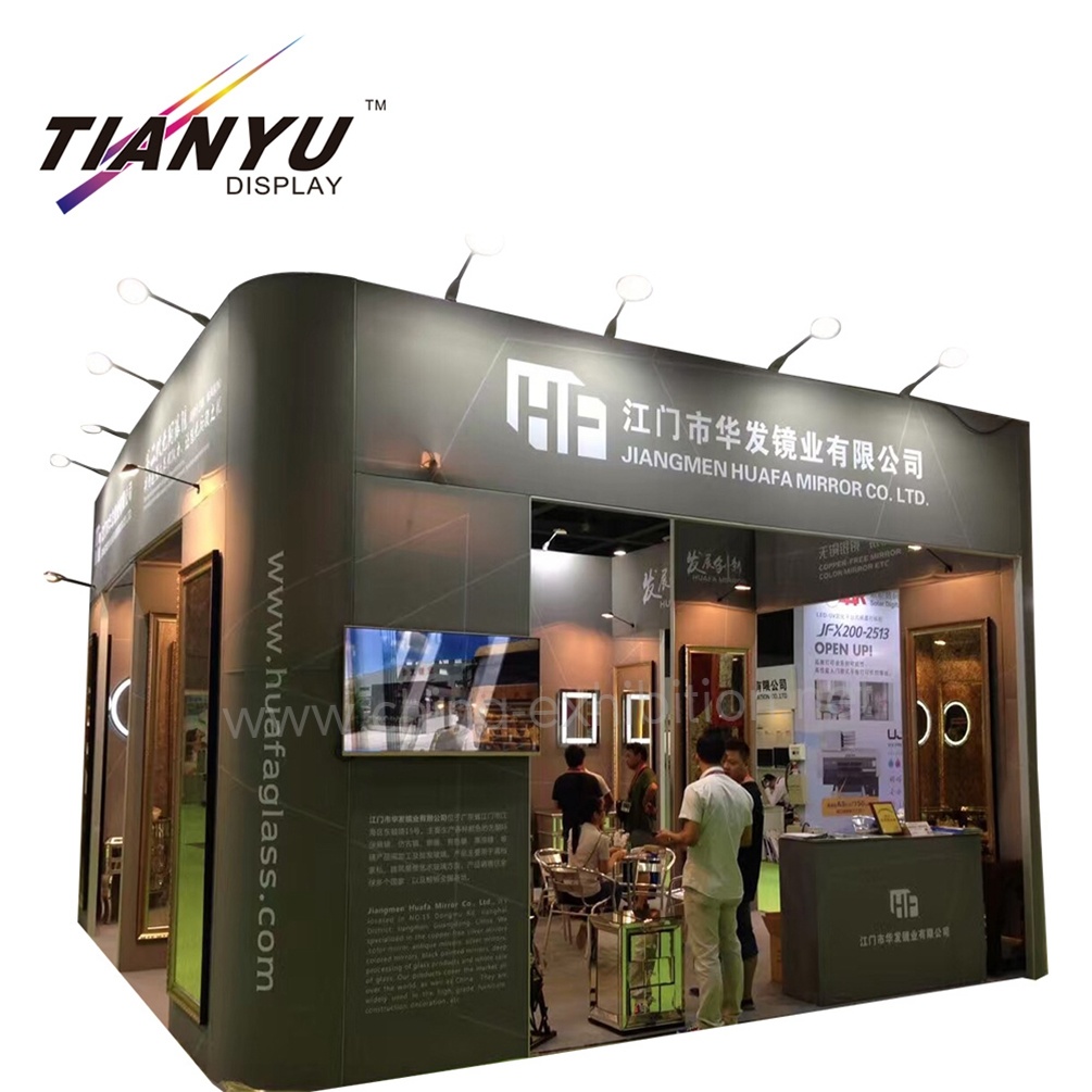 Custom Design Mirror Booth Modular and Tool-Less Smart Aluminum Trade Show Stand