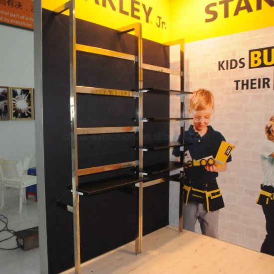 10X10FT L Shape Tradeshow Display Exhibition Booth Stands with Shelf