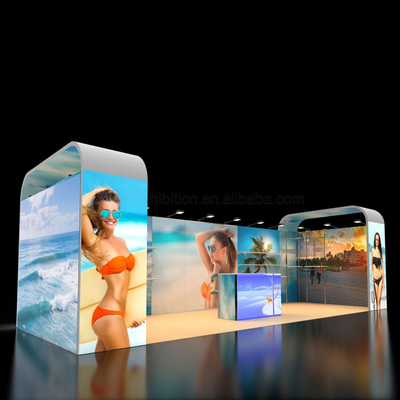 3X6 custom exhibition booth ideas Advertising Stand for Trade Show Booth