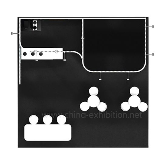 Reusable Easy Assembled 6X6 Display Booth for Show