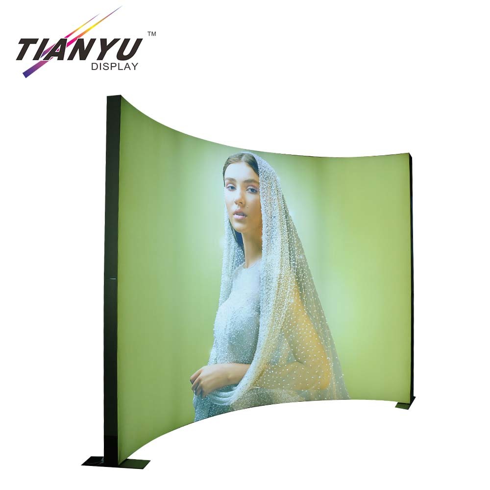 Custom Shape UV Printing Fabric Canvas Aluminium Profile Display Advertising Sign LED Backlit Lightbox